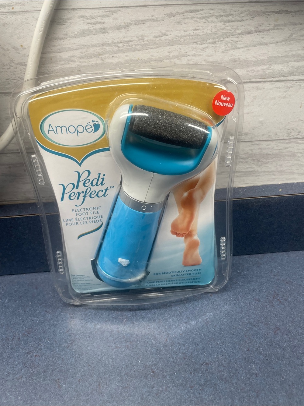 AMOpe Pedi Perfect Electronic Foot File - Blue